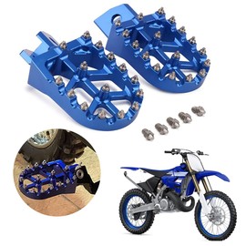 AnXin Dirt Bike Foot Pegs Motorcycle Footpegs Foot Pedals Rests CNC For TTR110 08-09 YZ125 YZ250 87-96 TTR125 00-04 YZ80 96-01 XT250 08-23 TTR90 00-07 TTR250 00-06 YZ500 WR500 YZ490 WR200 WR250 Blue