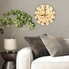 Lancholy Gold Coin Design Wall Clock Home Decor 10-Inch Wooden
