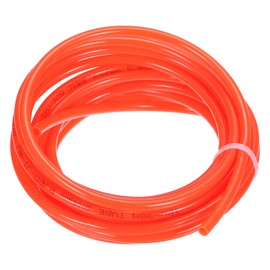PATIKIL Pneumatic Tubing 1/4 OD 16.4ft, 6mm OD 4mm ID PU Air Line Pipe Tube for Air Compressor Fitting or Fluid Transfer,Orange Red