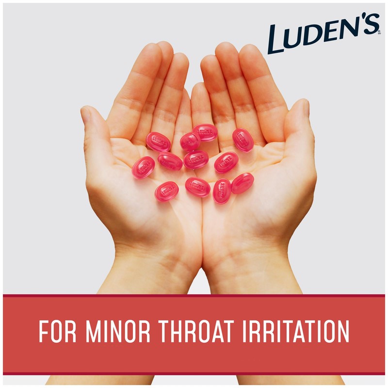 Luden's Throat Drops Watermelon, Soothing Lozenge, 25 Count (Pack of