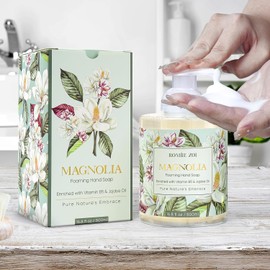 ROMIIE ZOI Foaming Hand Soap with Gift Box- Magnolia - Biodegradable Formula Moisture & Revitalize - 500ml/ 16.8oz
