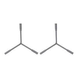 sourcing map 2pcs Y-Shaped 3 Way Socket Wrench 8mm 9mm 10mm Long Arm Y-Type 6-Point Inner Hexagon Spanner Bike Hex Wrench Torque Spanner for Bicycle Cycling Repair Hardware Tools, Grey