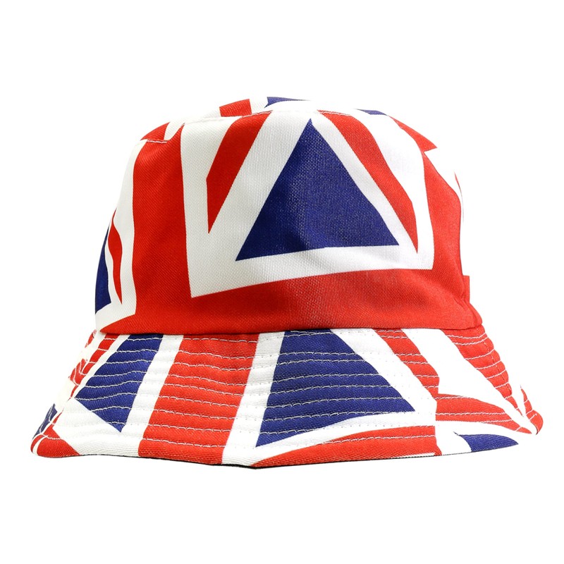 Rocking Party Union Jack Reversible Unisex Bucket Hat Olympics Britain