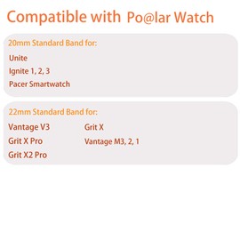 Compatible with Polar Vantage M3 bands, Lamshaw 22mm, 20mm Magnetic Silicone Sport Strong Magnet Strap Watchband Compatible with Polar Unite, Ignite, Ignite 2, Ignite 3, Pacer, Vantage V3, Grit X, Grit X Pro, Grit X2 Pro, Vantage M, M2, M3 Smartwatch (Wh