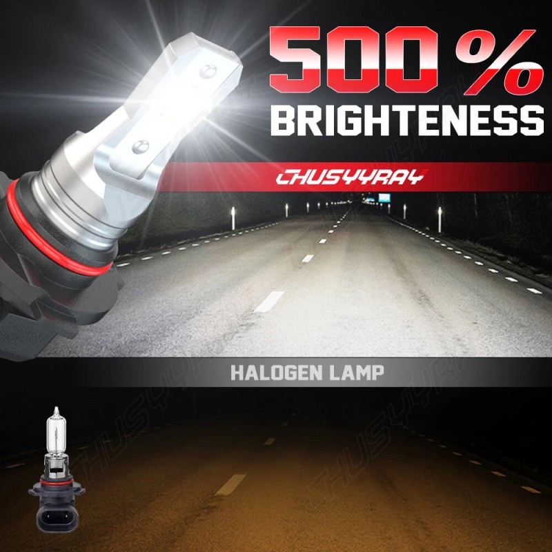 CHUSYYRAY 9005 H11 LED Headlight KIT Combo Bulbs 10000K High&Low