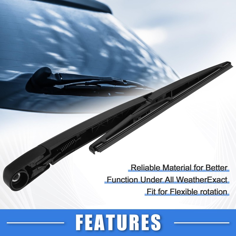 X AUTOHAUX Rear Windshield Wiper Blade Arm Assembly Windscreen Wiper