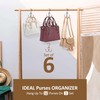 ZEDODIER 6 Pack Purse Hanger Bag Organizer for Closet, Heavy