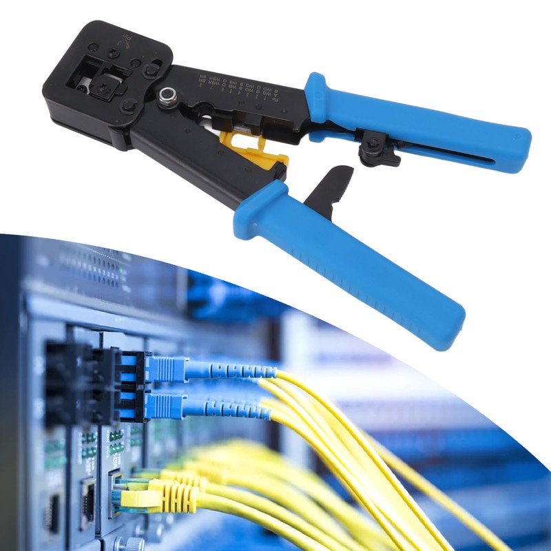 Ethernet Crimping Tool Kit RJ45 RJ12 RJ11 Connector Handheld Crimper