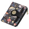 SENDEFN Small Wallet Women RFID Blocking Bifold Card Holder Compact
