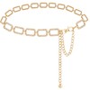 LIMHOO Metal Waist Chain for Women Rhinestone Chain Belt Crystal