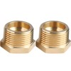 2pcs 1" NPT Male x 1/2" NPT Female Brass Reducer