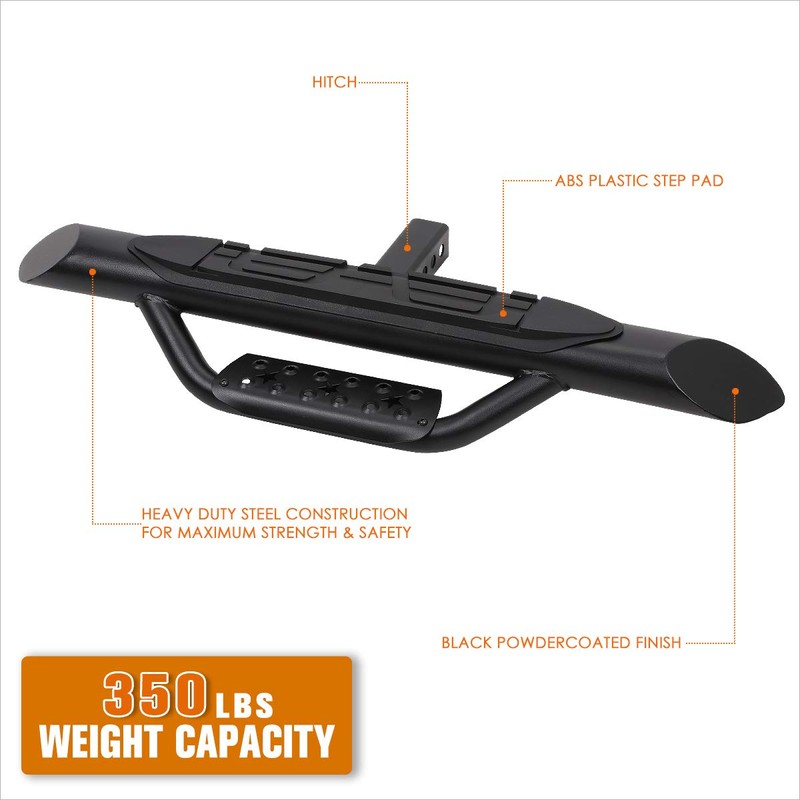 PM PERFORMOTOR Universal Truck Trailer Tow Hitch Step Fits 2"