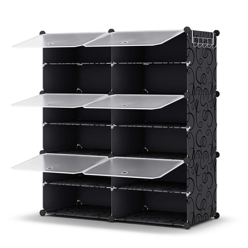 HOMIDEC Shoe Rack Organizer, 6 Tier Storage Cabinet 24 Pair