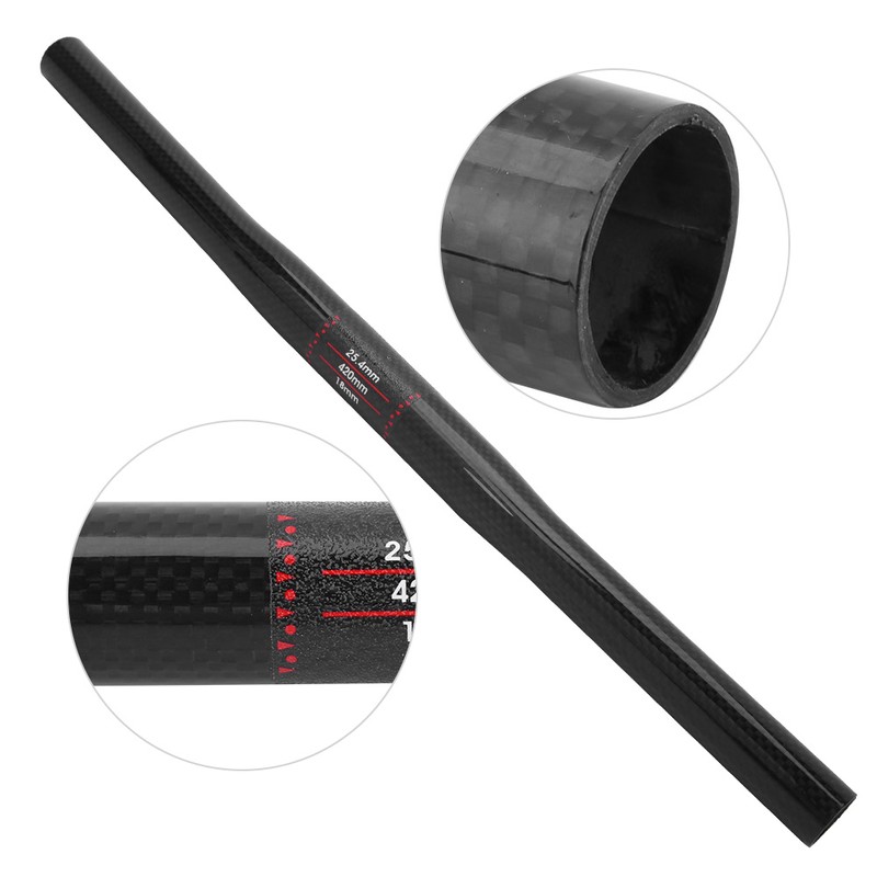 Carbon Fiber Handlebar for Children Ultralight Balance Car (Polish, 420*25,