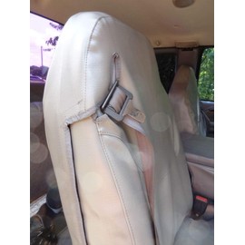 Durafit Seat Covers Made for 1998-2002 Custom Dodge Ram Quad Cab 1500-3500, 40/20/40 Split Seat | Integrated Seatbelts, Molded Headrests and Center Console | Tan Twill Fabric