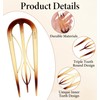French Pins for Fine Hair, 4 Pcs Plastic Hair Pins,