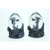 Cornelißen Glitter Ball Dragon Grey Double Animal Snow Miniature Shaker
