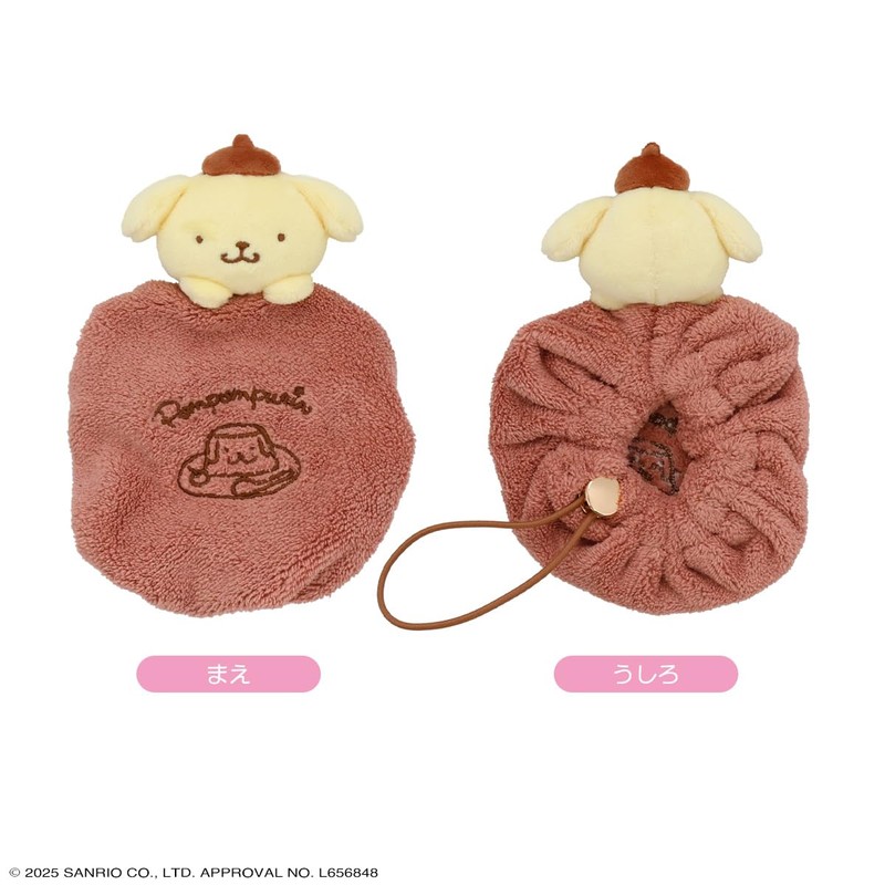 Shobido SA46914 Sanrio Absorbent Hair Elastic, Pom Pom Pudding, Size