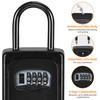 Wall Mounted, Portable Lock Box for House, 5 Key Capacity,