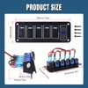 GGTA Rocker Switch Panel Waterproof with 4.8 Amp Dual USB