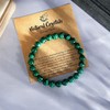 MAIBAOTA Malachite Bracelet, Stone Bracelets for Women Men, 8 mm