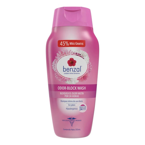 Benzal Odor Block Wash Shampoo Íntimo Diario