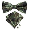 Hi-Tie Pre-Tied Bowties for Men Silk Bow Ties and Pocket