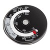 Stove Thermometer, Accurate Measurement Magnetic Fireplace Thermometer Aluminum Alloy Dial