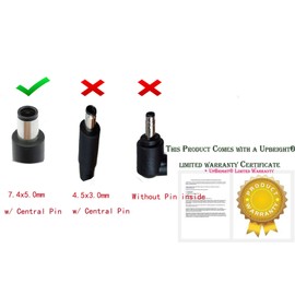 Genuine 19.5V 3.34A 65W AC/DC Adapter Compatible with Dell S2718H S2718HX S2718Hc S2718HN S2718NX S2718Nc 27" IPS LED FHD FreeSync InfinityEdge LCD Monitor 19.5VDC Power Supply Cord Battery Charger