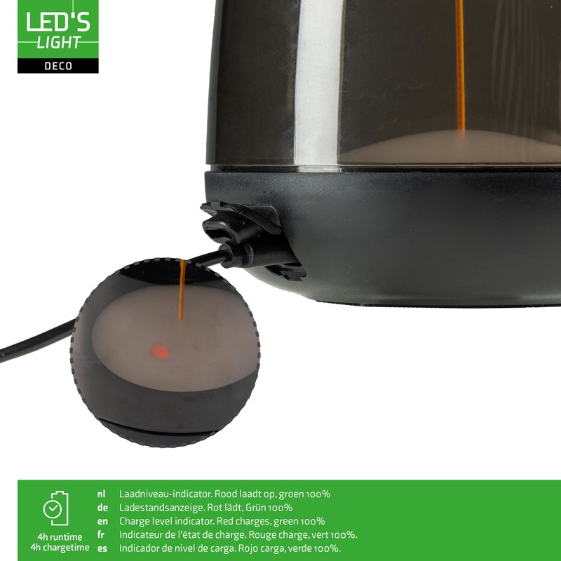 LED's light LED-Tischlampe mit Akku 2700K Warmweiß & RGB –