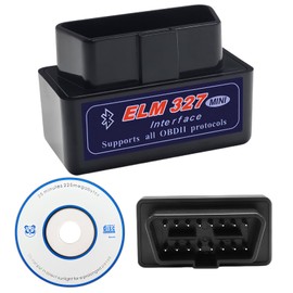 Mini Bluetooth OBD2 Code Reader, OBD II Diagnostic Scan Tool, OBD2 Scanner Car Engine Scanner for Android & Windows, Check Engine Code Reader with Fault Code Reader, V2.1