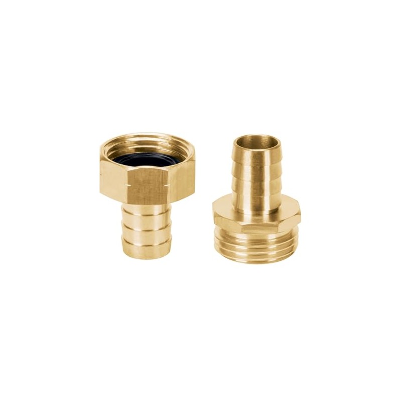Truper CFM-5/8B, Conectores macho y hembra 5/8", de latón sólido
