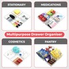 Amtido 4 Pack Drawer Organisers - Sturdy Clear Plastic -