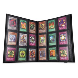 MUROAD MUROAD 360 Pockets Trading Card Binder Album, Compatible With Pokemon Card Binder Holder, Football Cards, Side Loading PP Pockets Folder, Standard Size Cards Protector. (Black)