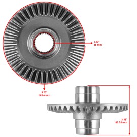 Caltric Rear Differential Gear Pinion Kit for Honda TRX420FE Rancher 420 4x4 ES 2007-13