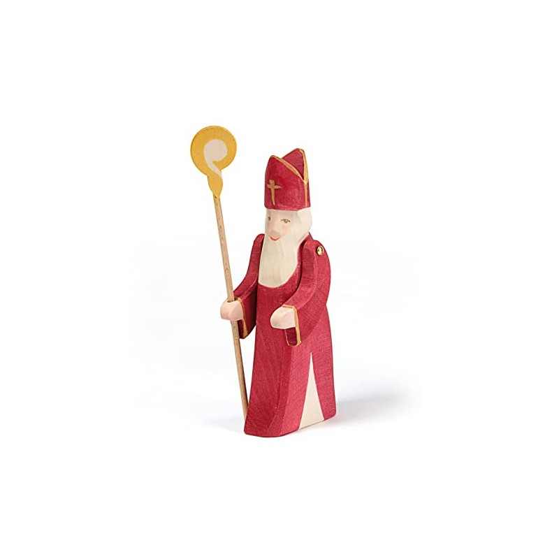 Ostheimer 38010 Santa Claus with Stake Height 18 cm Red