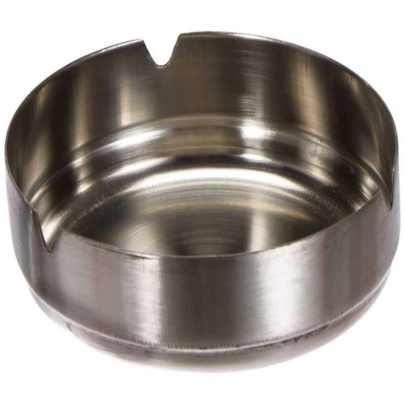 Equinox 502711 Aschenbecher Edelstahl, silberfarben, 9,80 x 9,80 x 3,5