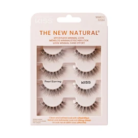 KISS The New Natural False Eyelashes Full Strip Lash Multipack 01, 4 Pairs