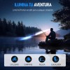 Lampara Recargables Cabeza De Minero Para Casco 22000 Lumen