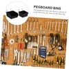 ABOOFAN 4pcs Pegboard Organizer Bins Wall Mounted Tool Holders for