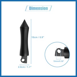 A ABSOPRO 1 Pair 10mm Aluminum Alloy Motorcycle Rearsets Rear Set Footrest Footpeg Foot Rest Peg Bike Bicycle Cycling Black for Harley Davidson Fxsbse Item Replacement