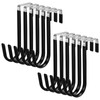 12 Pcs Ganchos de Puerta de Metal con Recubrimiento de