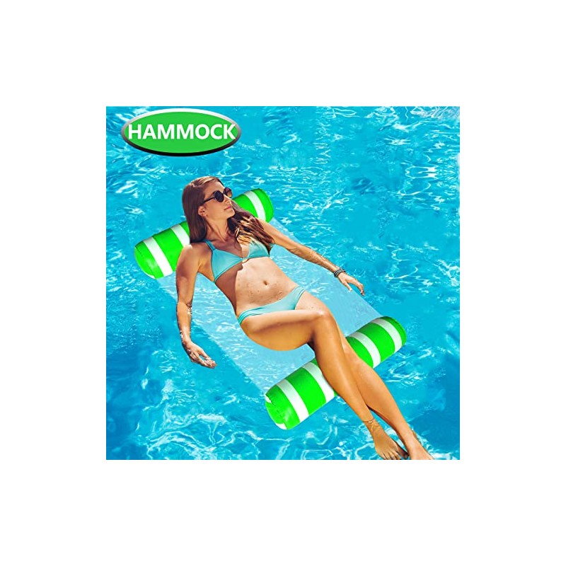 BLOFUN 2 Pack Water Swimming Pool Float Hammock,Pool Float Lounger,Water