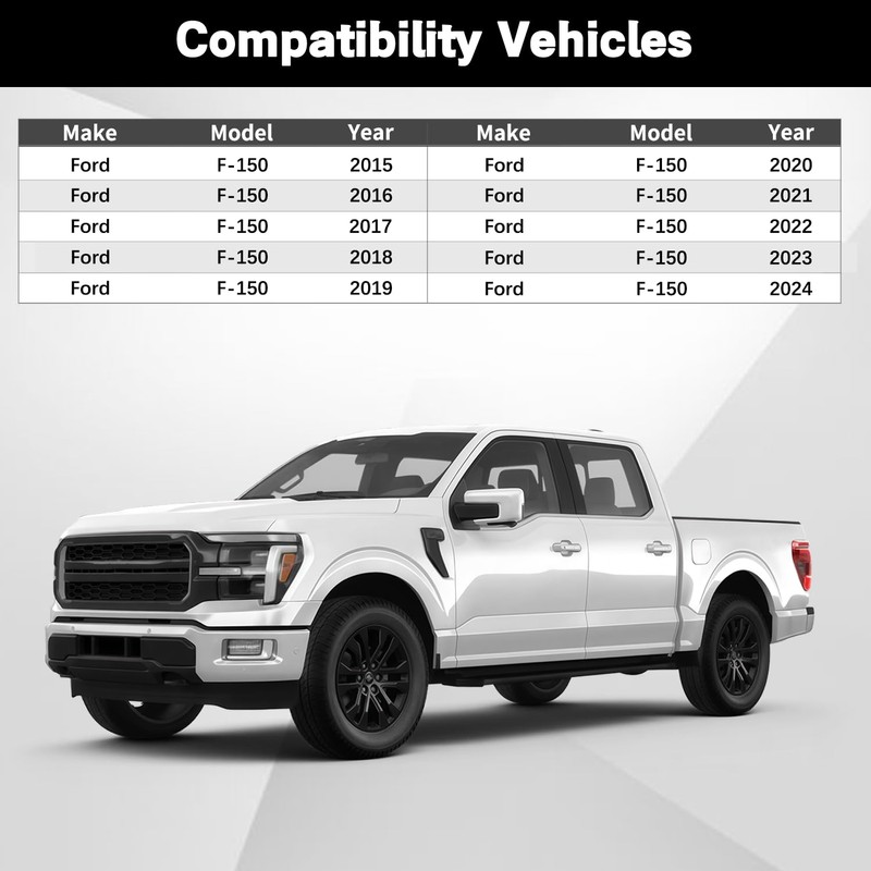 1Pair Rear Replacing Bump Stops Compatible With 2015-2024 Ford F150
