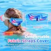 Vvinca Kids Swim Goggles with Nose Cover, Fabric Strap Swimming