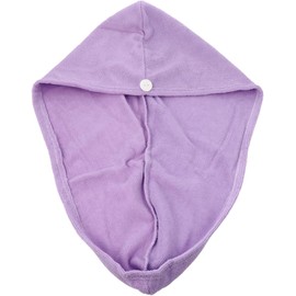 KESYOO Toalla Absorbente Cabello de Microfibra Alta Absorción y Secado Rápido, Gorro para Secar la Cabeza Adecuado para Gimnasio y Lavado Facial, Color Púrpura