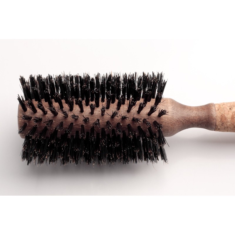 Regincós 20829 Round Hair Brush, Mixed Bristle Wood Body with