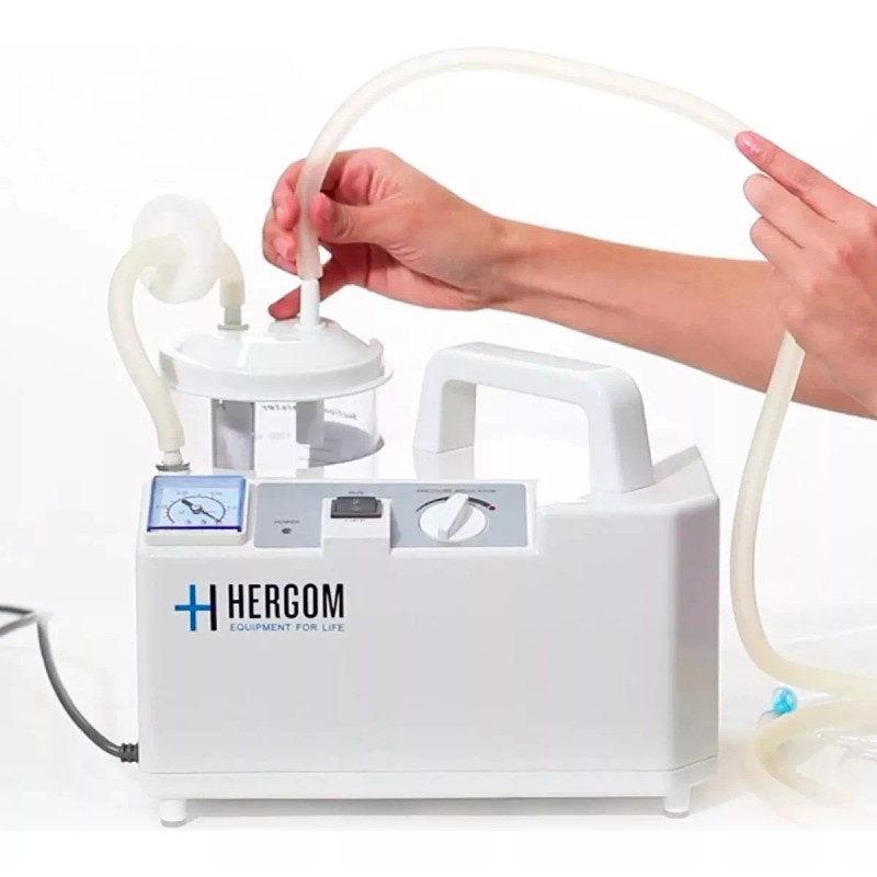 Hergom Aspirador Flemas Y Secreciones Portatil Universal 18l X Min