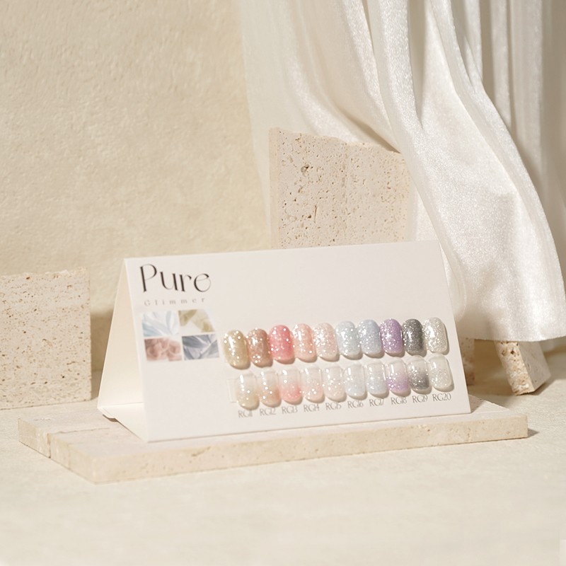 classic nail Revzel Pure Glimmer 10-piece set / 레브젤 퓨어글리머