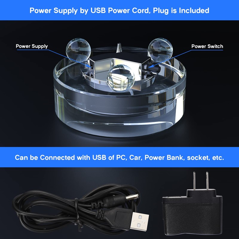 Uonlytech Table Lamp Base LED Lights Display Base Lighted Base
